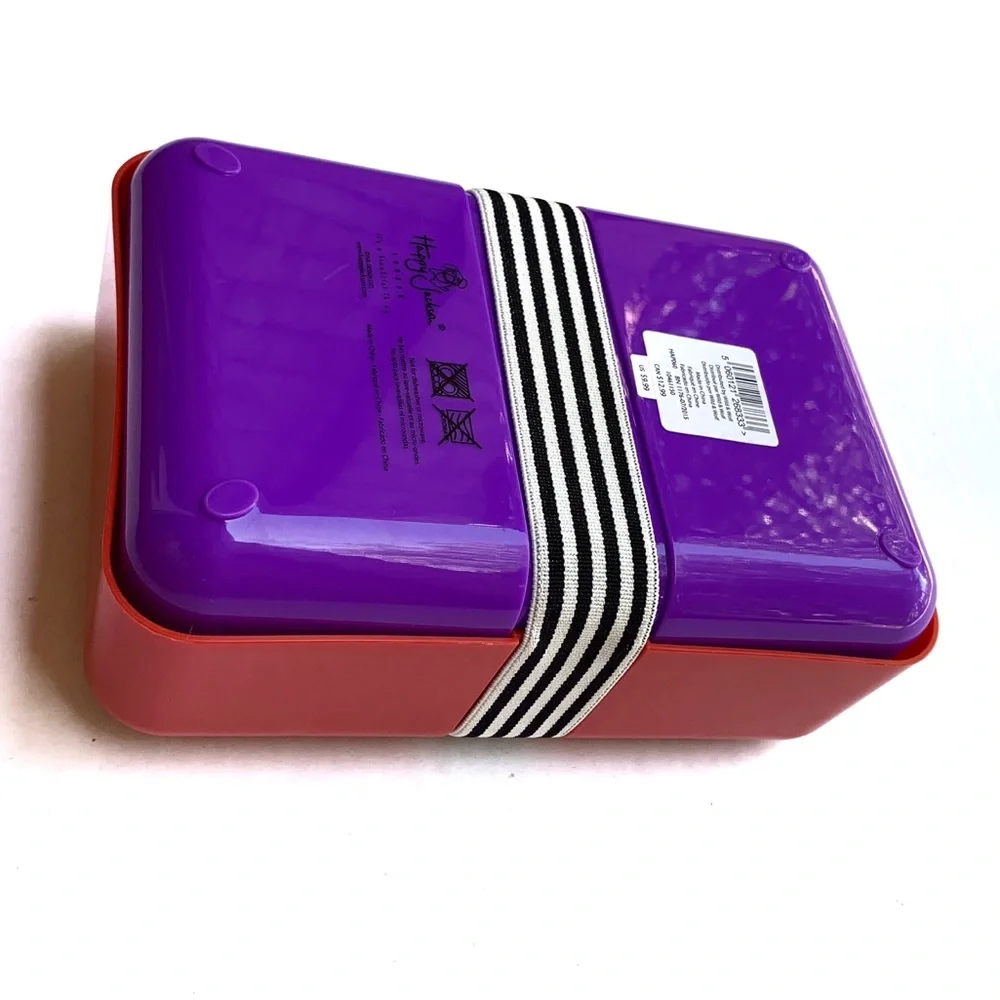 New Red and Purple hard body snack and lunch box.